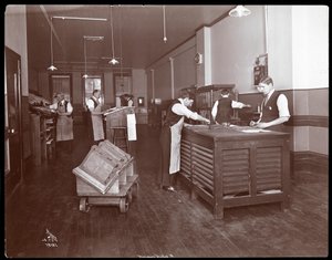 Typesetters working at the Publisher